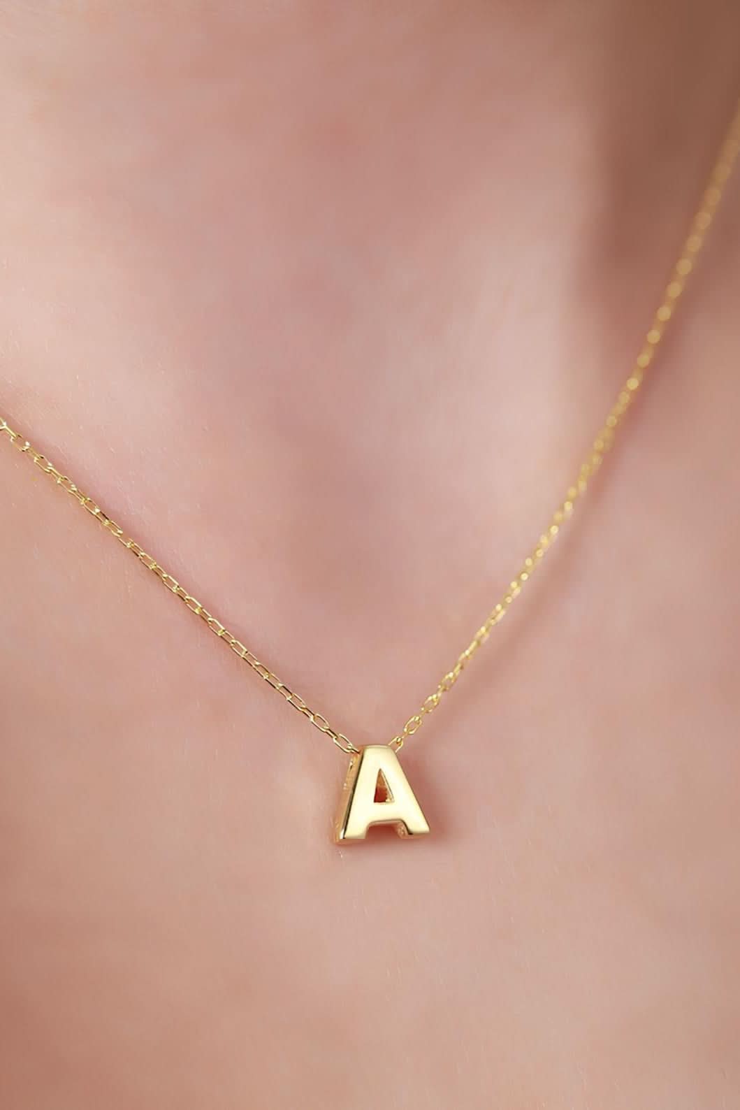 Single Initial Name Necklace