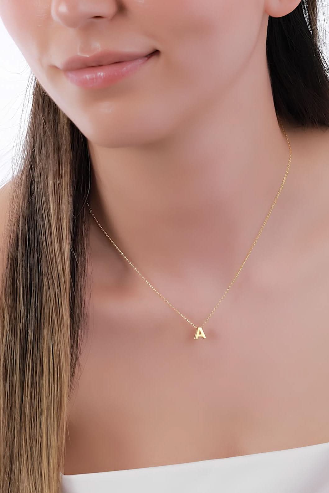 Single Initial Name Necklace