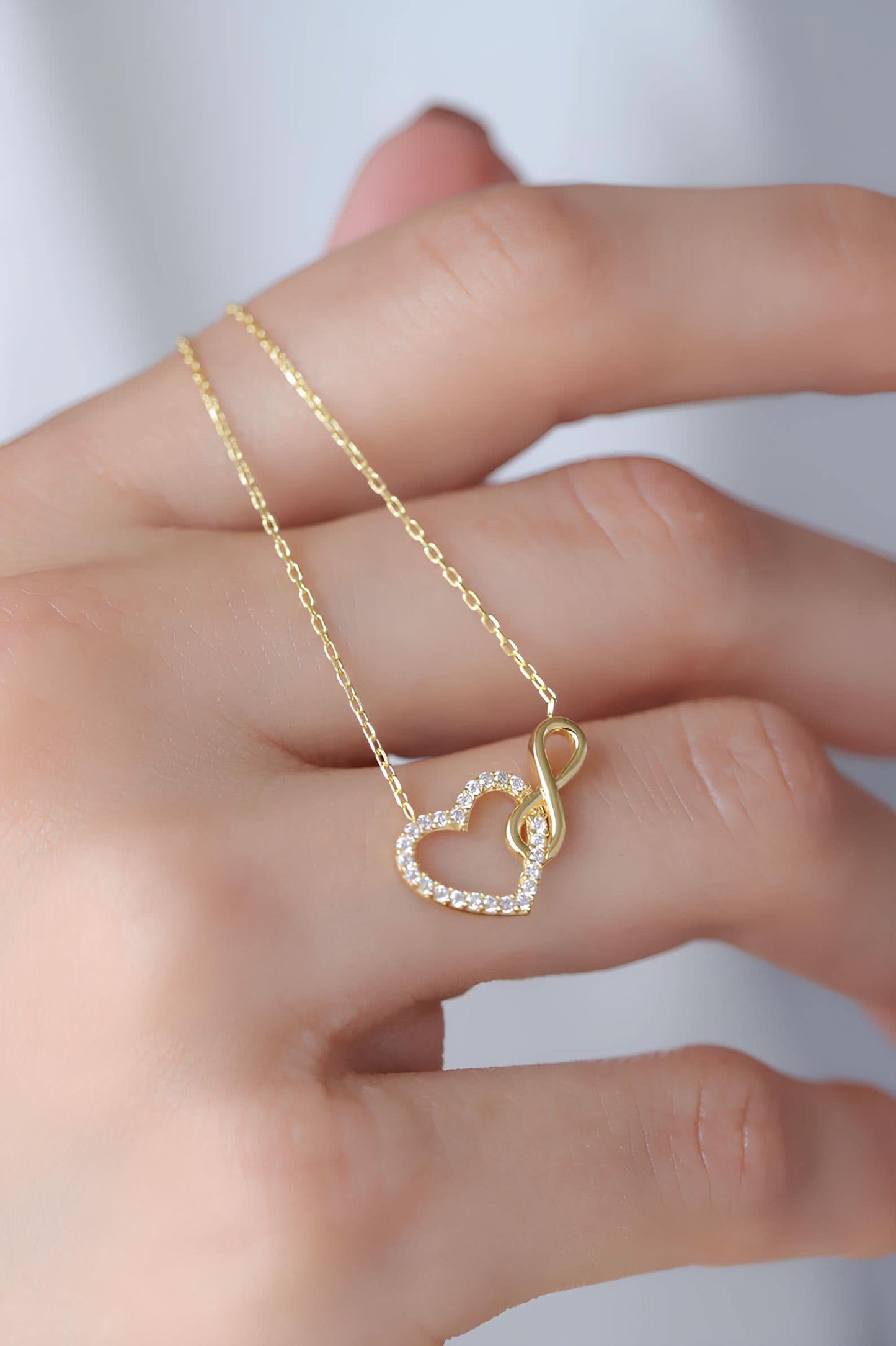Intertwined Heart Necklace