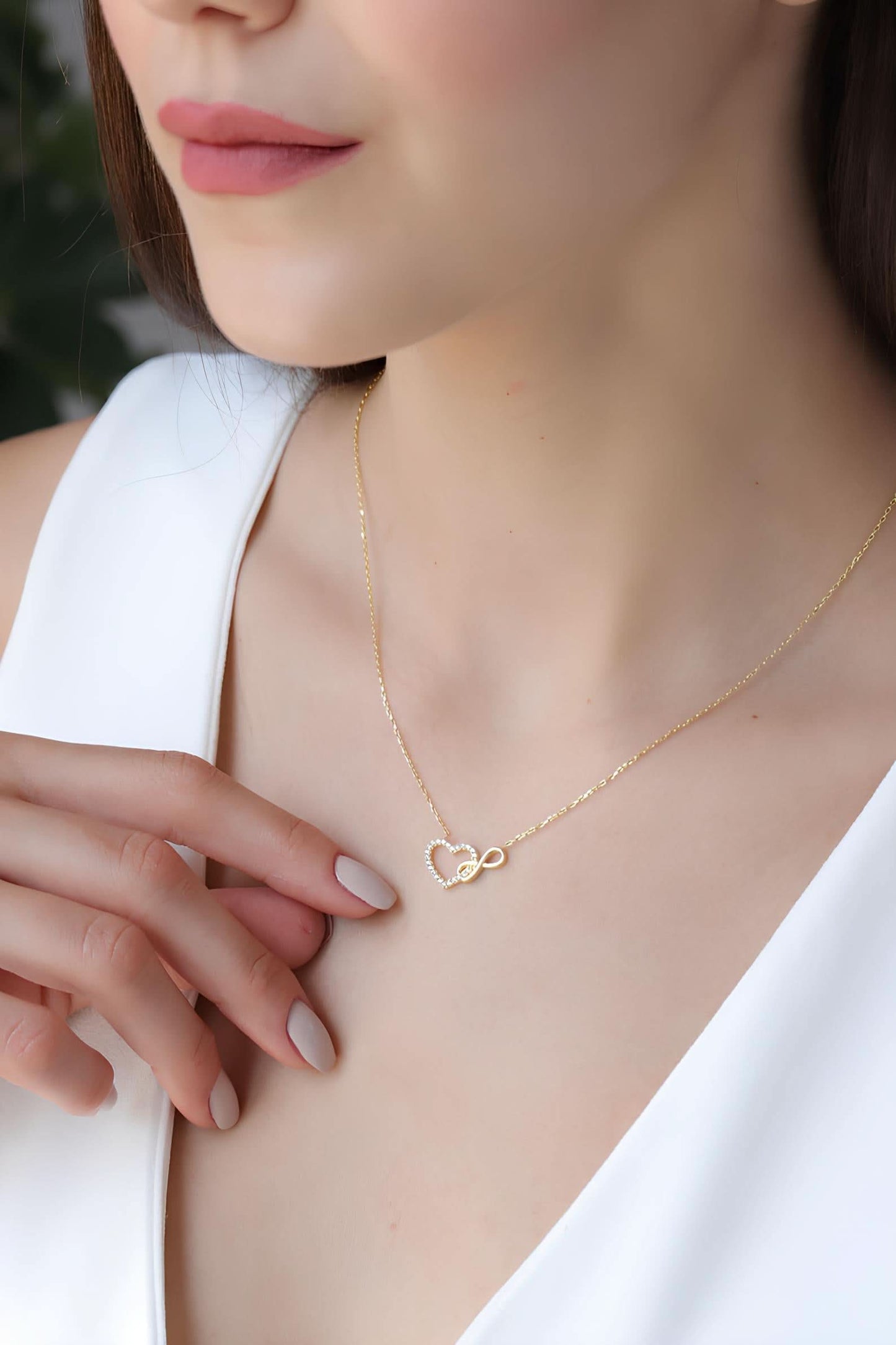 Intertwined Heart Necklace