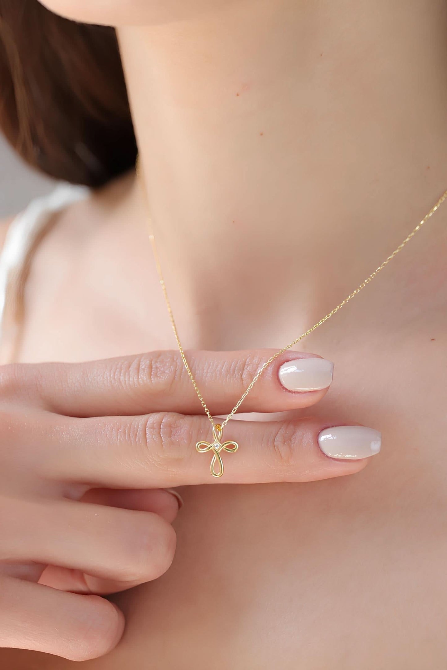 Gold Cross Necklace