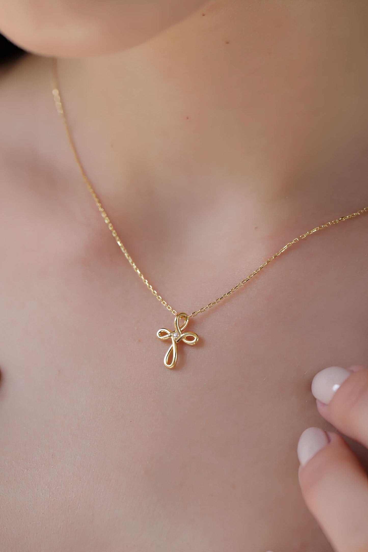 Gold Cross Necklace