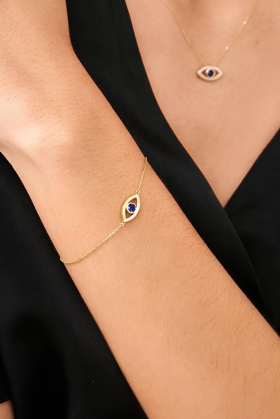 Diamond Evil Eye Bracelet