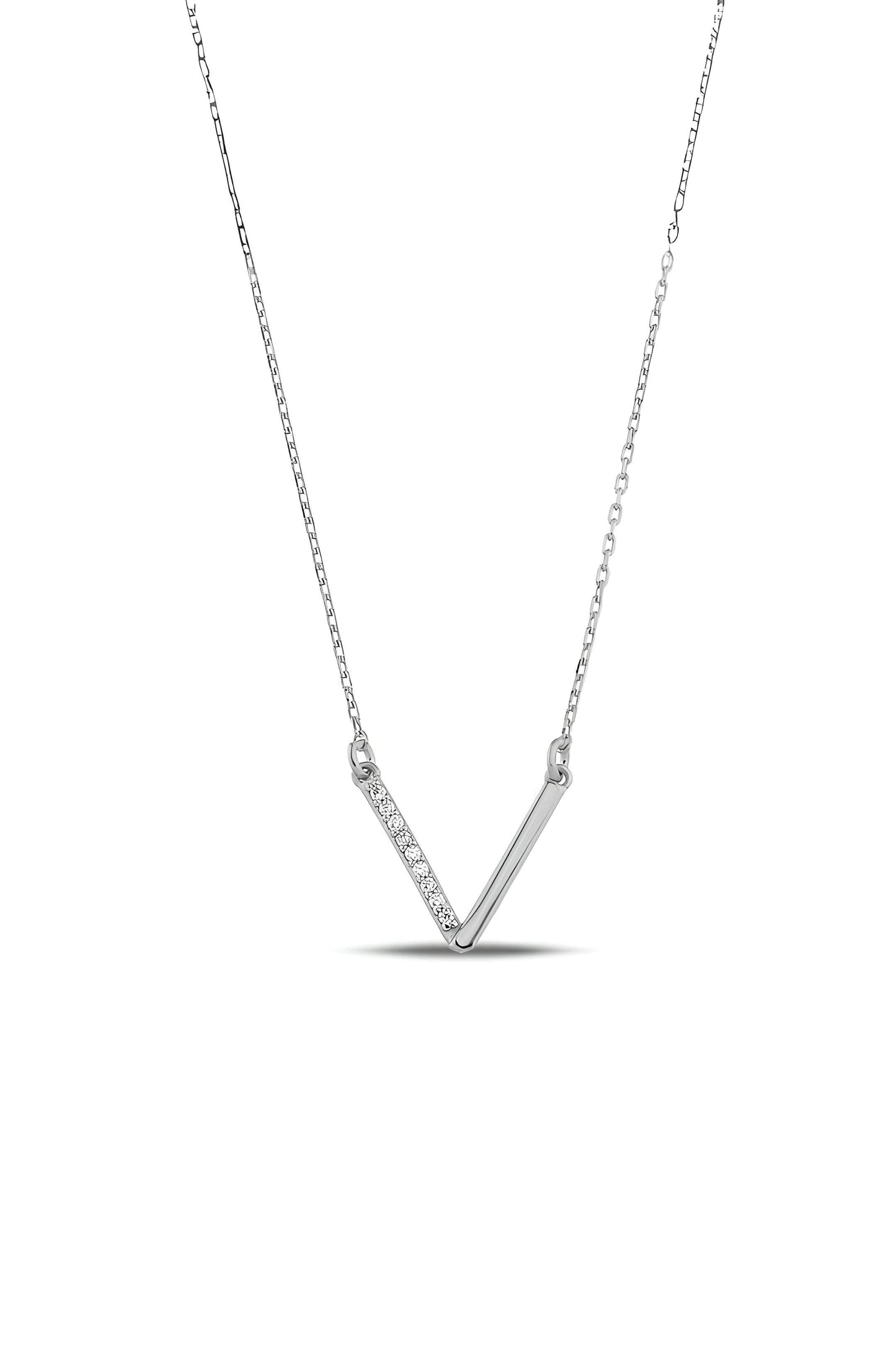 Diamond Strip Necklace