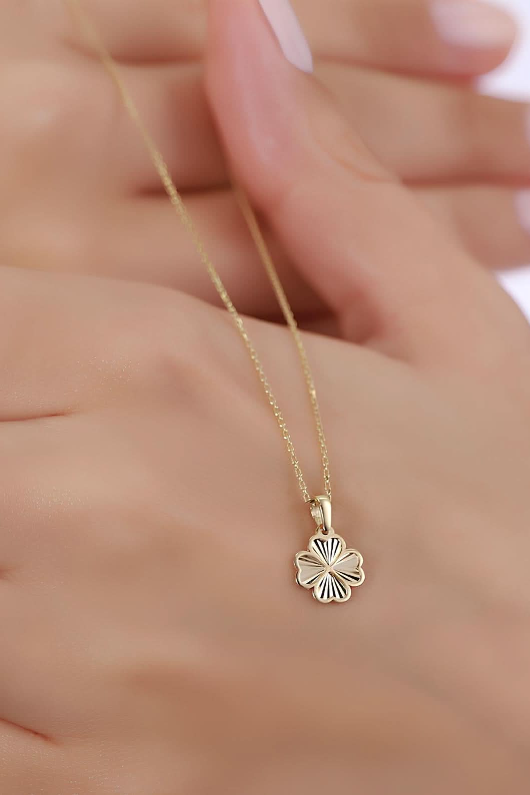 Gold Clover Necklace