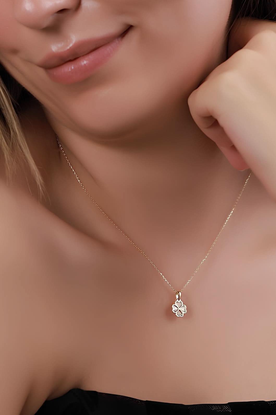 Gold Clover Necklace