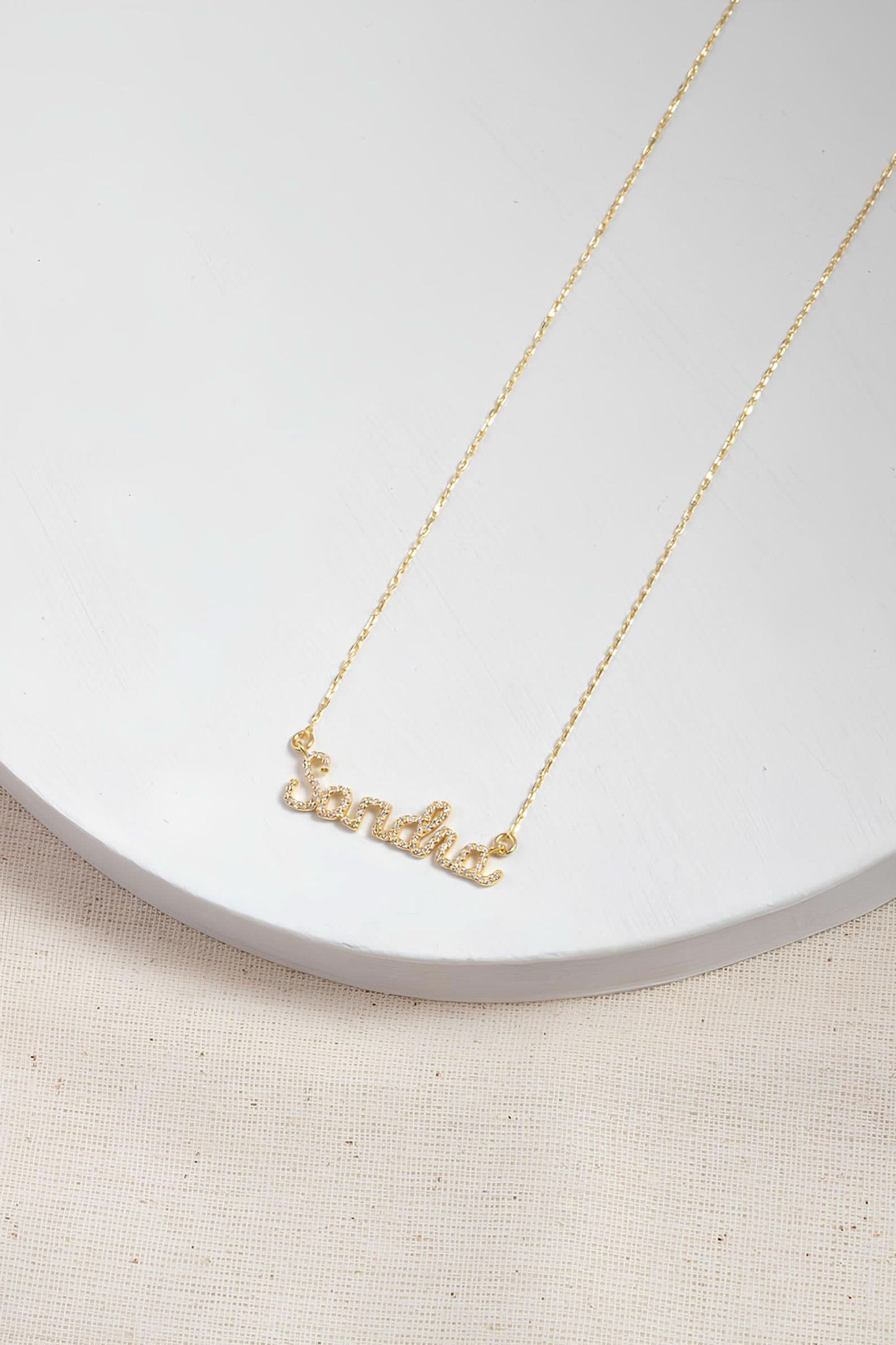 Diamond Name Necklace