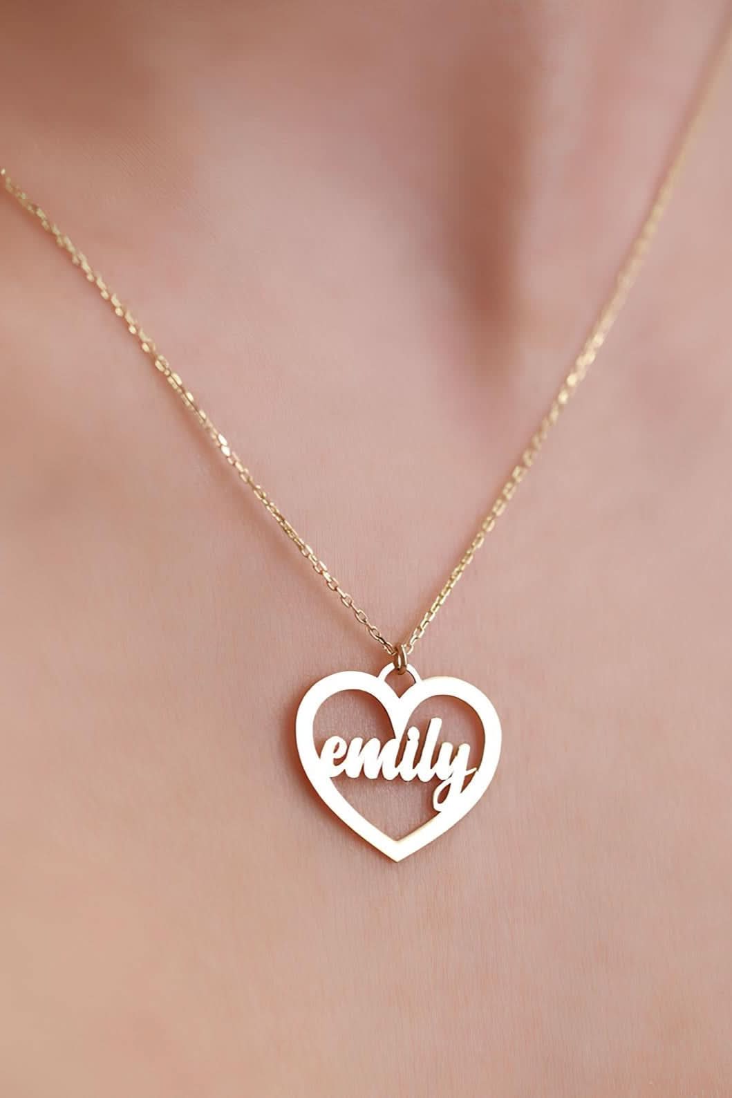 Heart Name Necklace