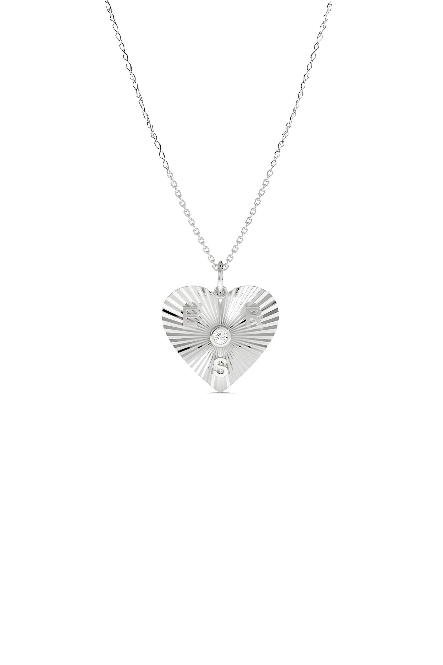 Dainty Heart Choose Letters Necklace