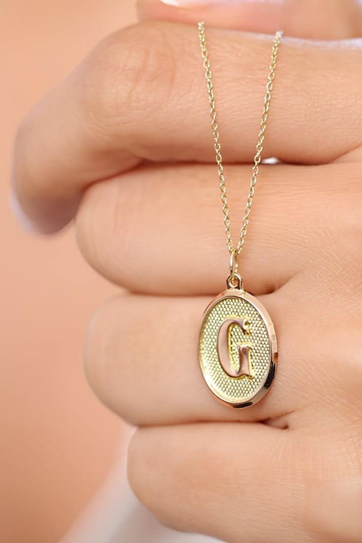 Custom Letter Tag Necklace