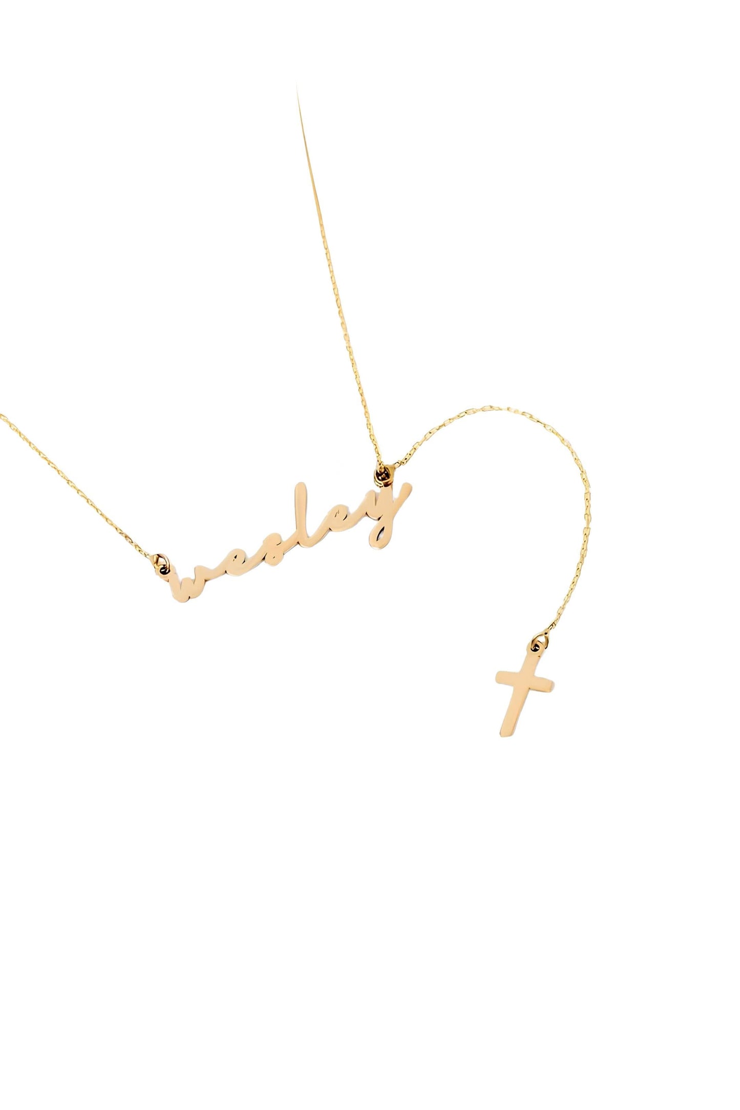 Name Cross Y-Necklace