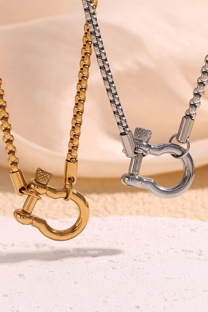Horseshoe Buckle Pendant Necklace