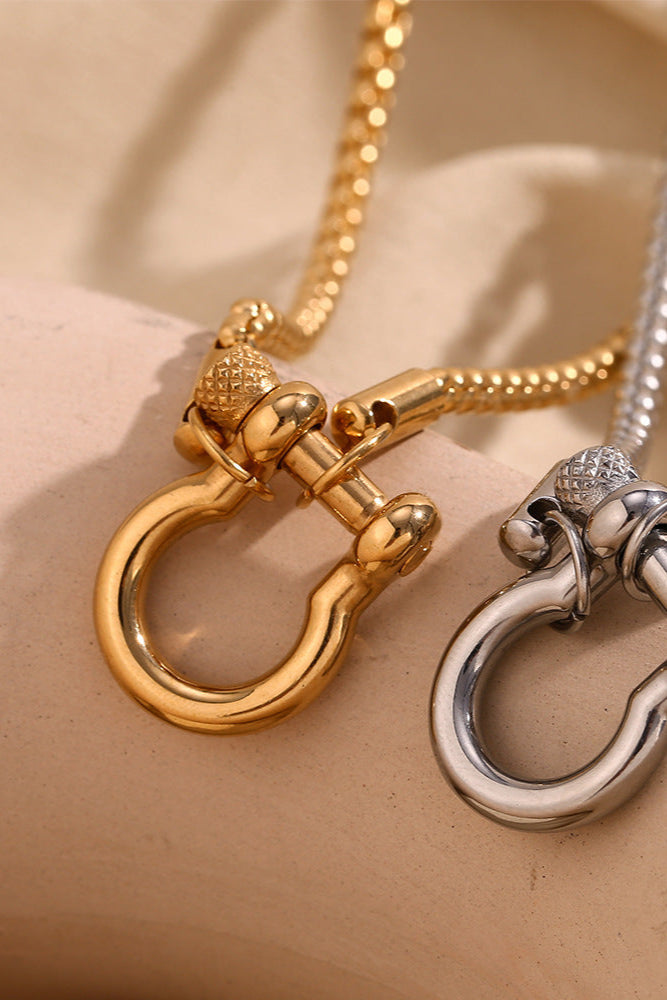 Horseshoe Buckle Pendant Necklace