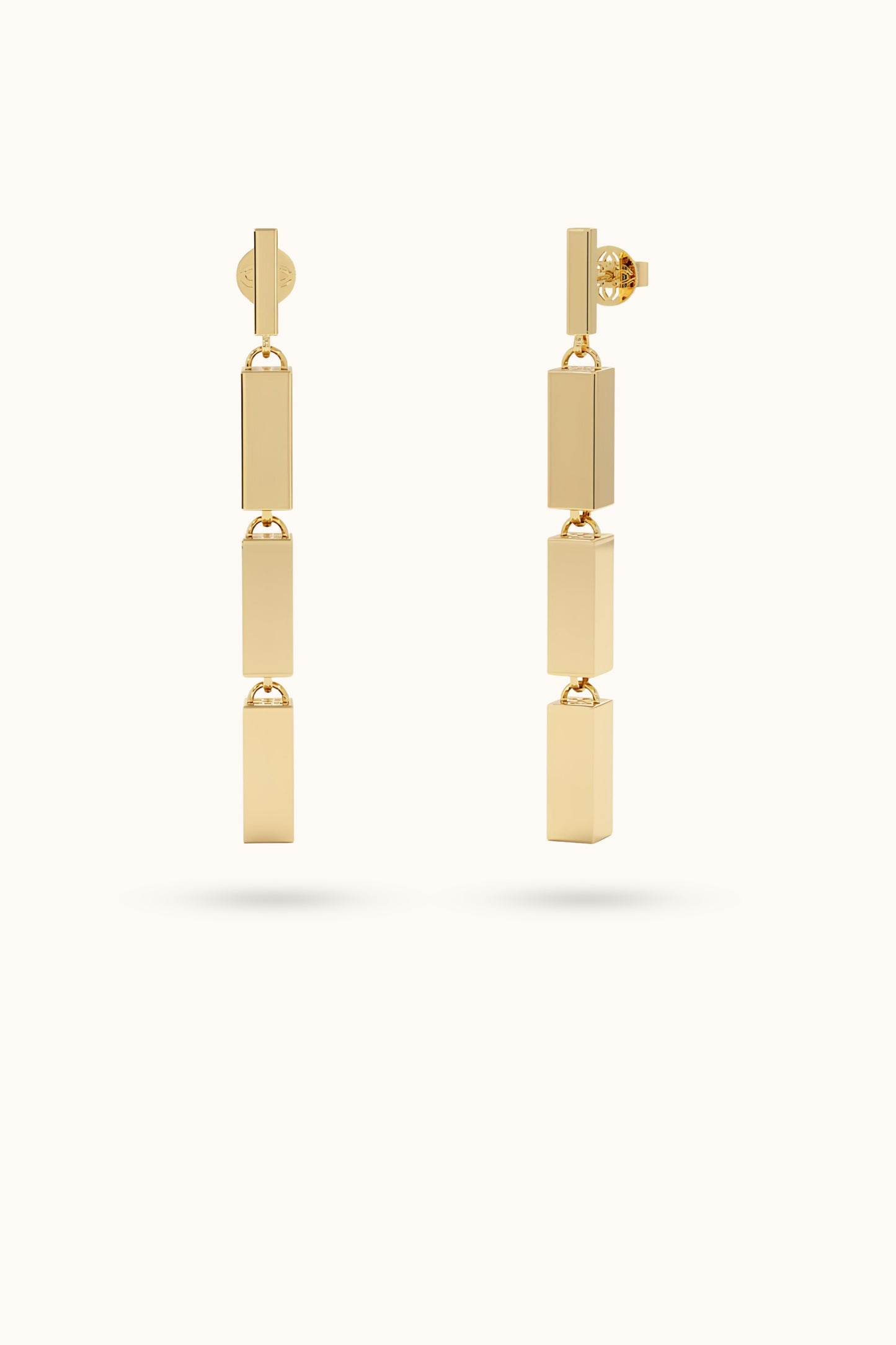 14k Gold Bar Dangle Earrings