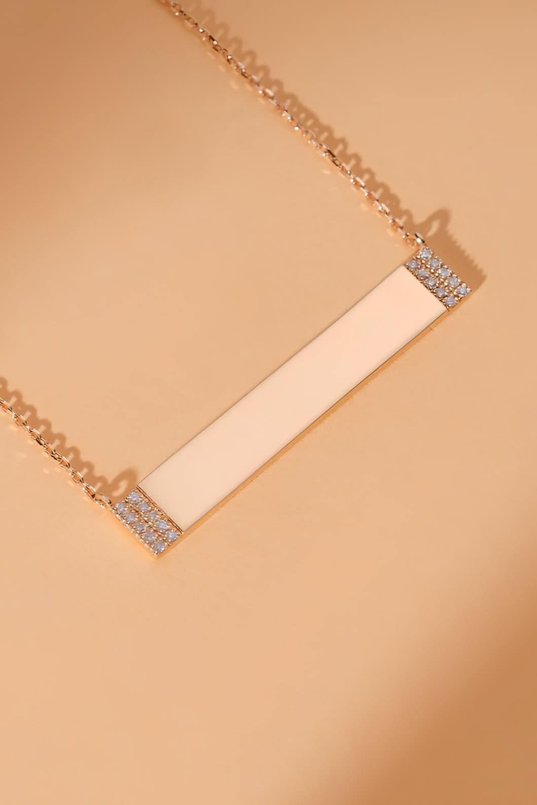 14k Gold Diamond Name Necklace