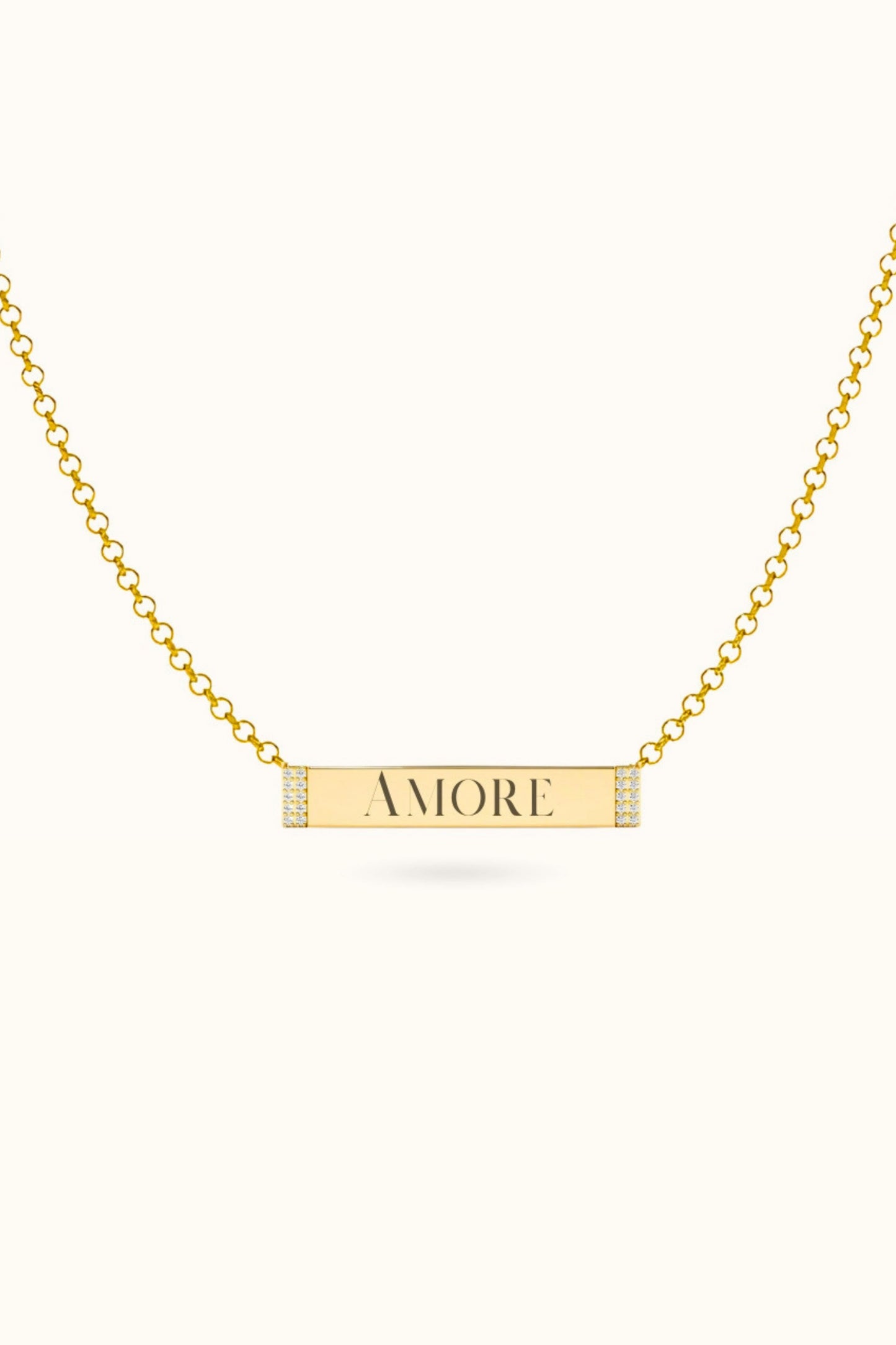 14k Gold Diamond Name Necklace