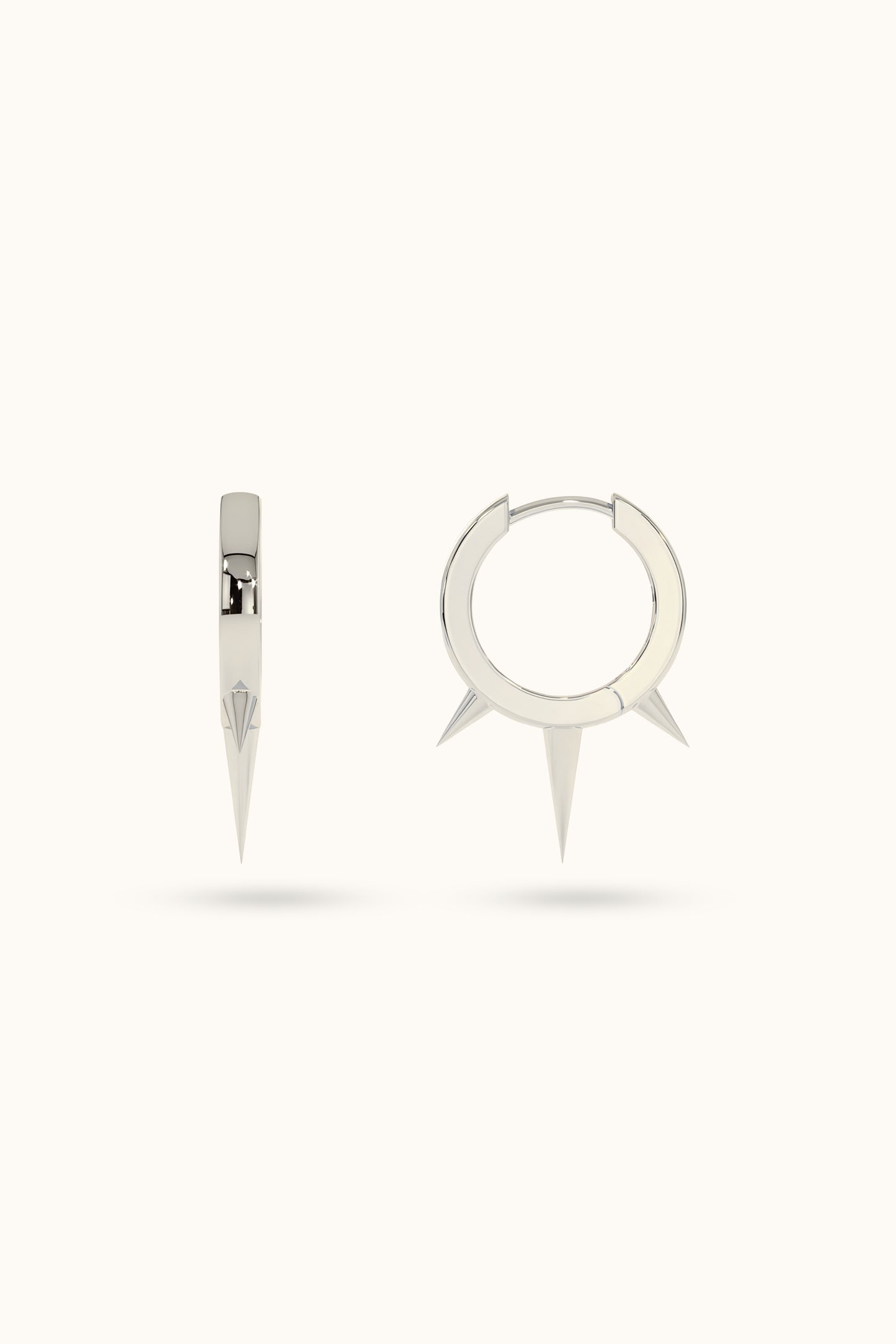 14k Gold Spike Earrings