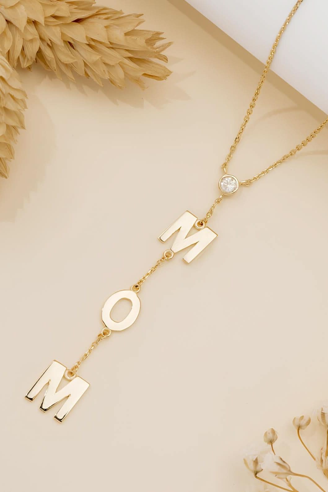 14k Personalized Lariat Necklace