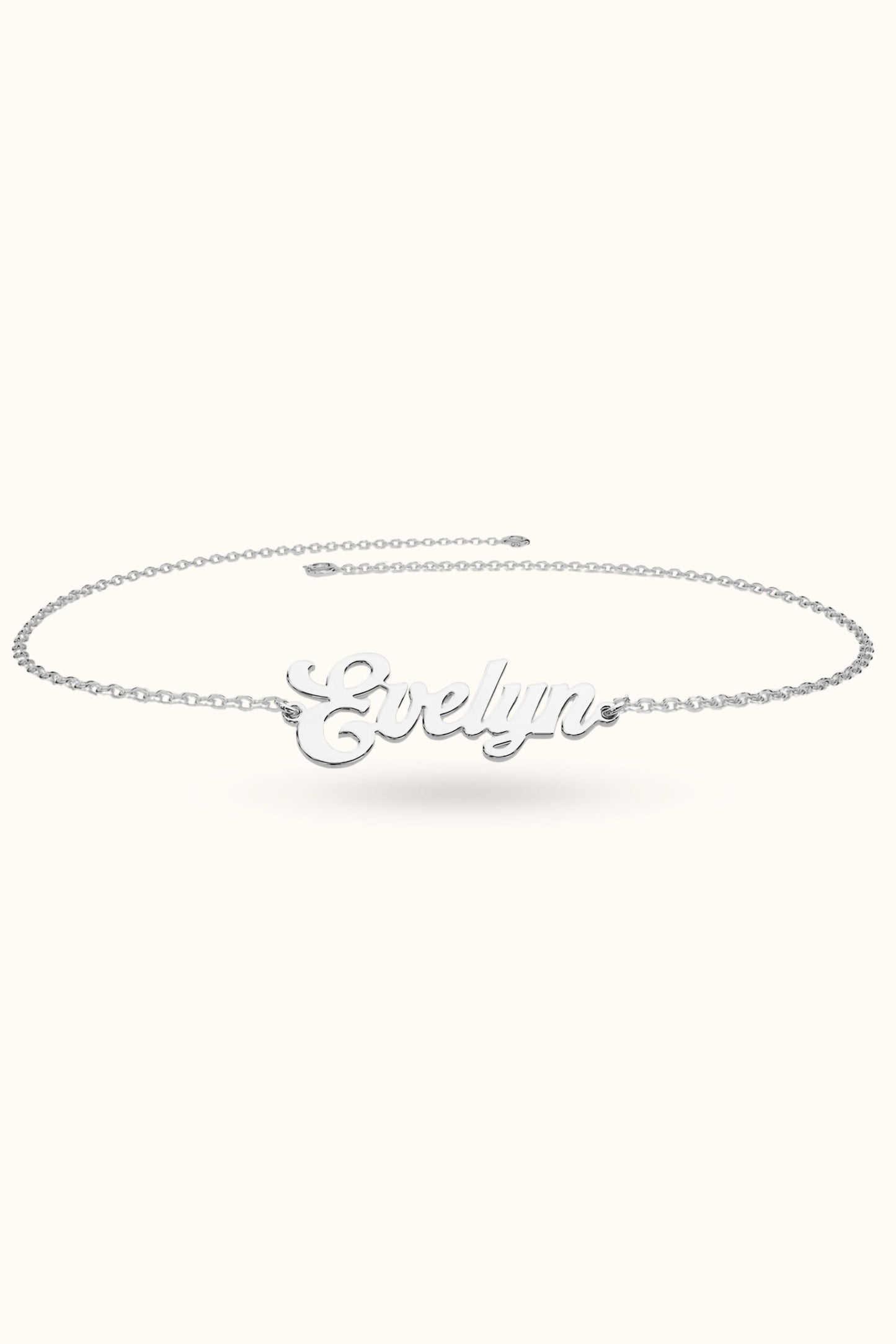 14k Solid Gold Name Bracelet Euel