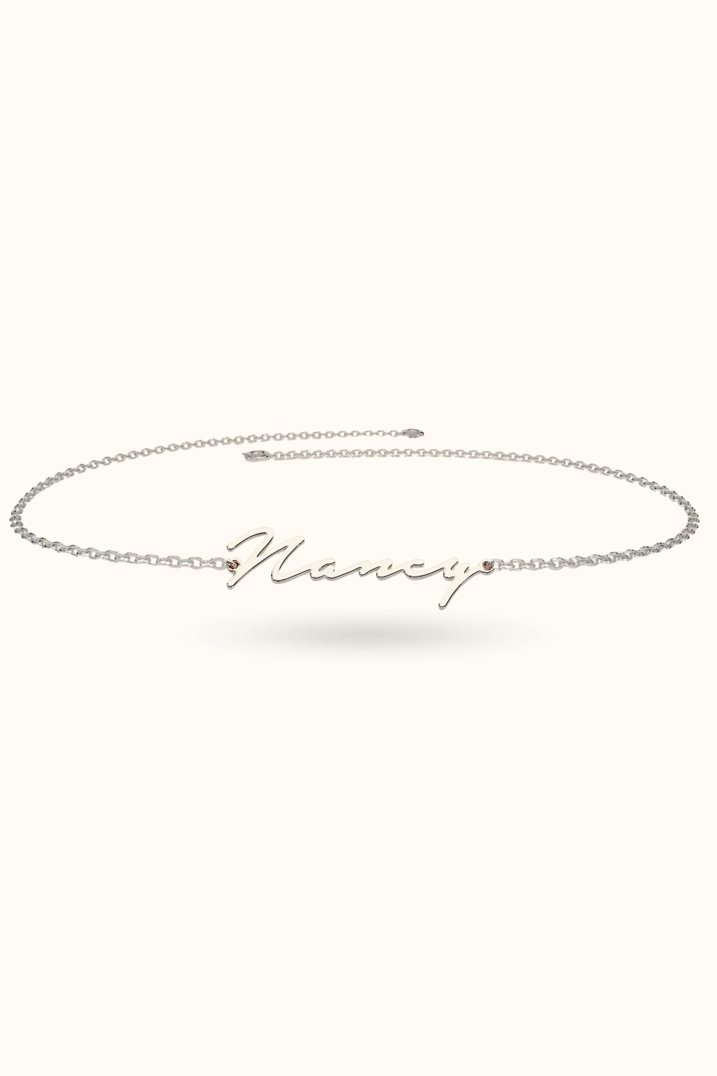 14k Solid Gold Name Bracelet N