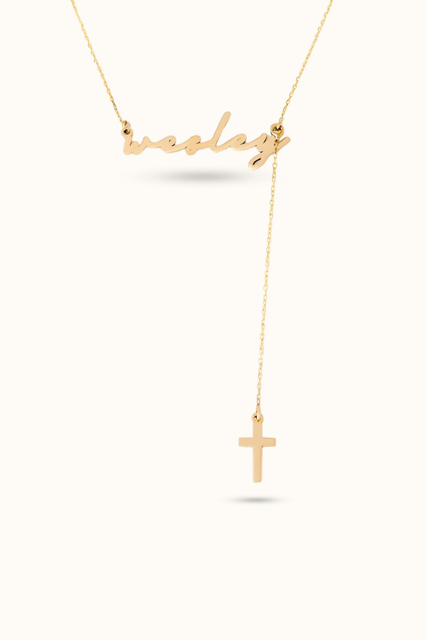 Name Cross Y-Necklace