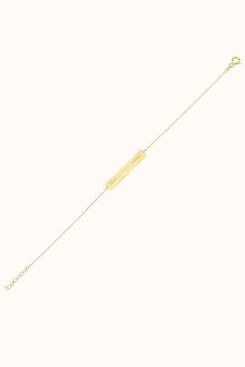 Tag Bullion Bracelet