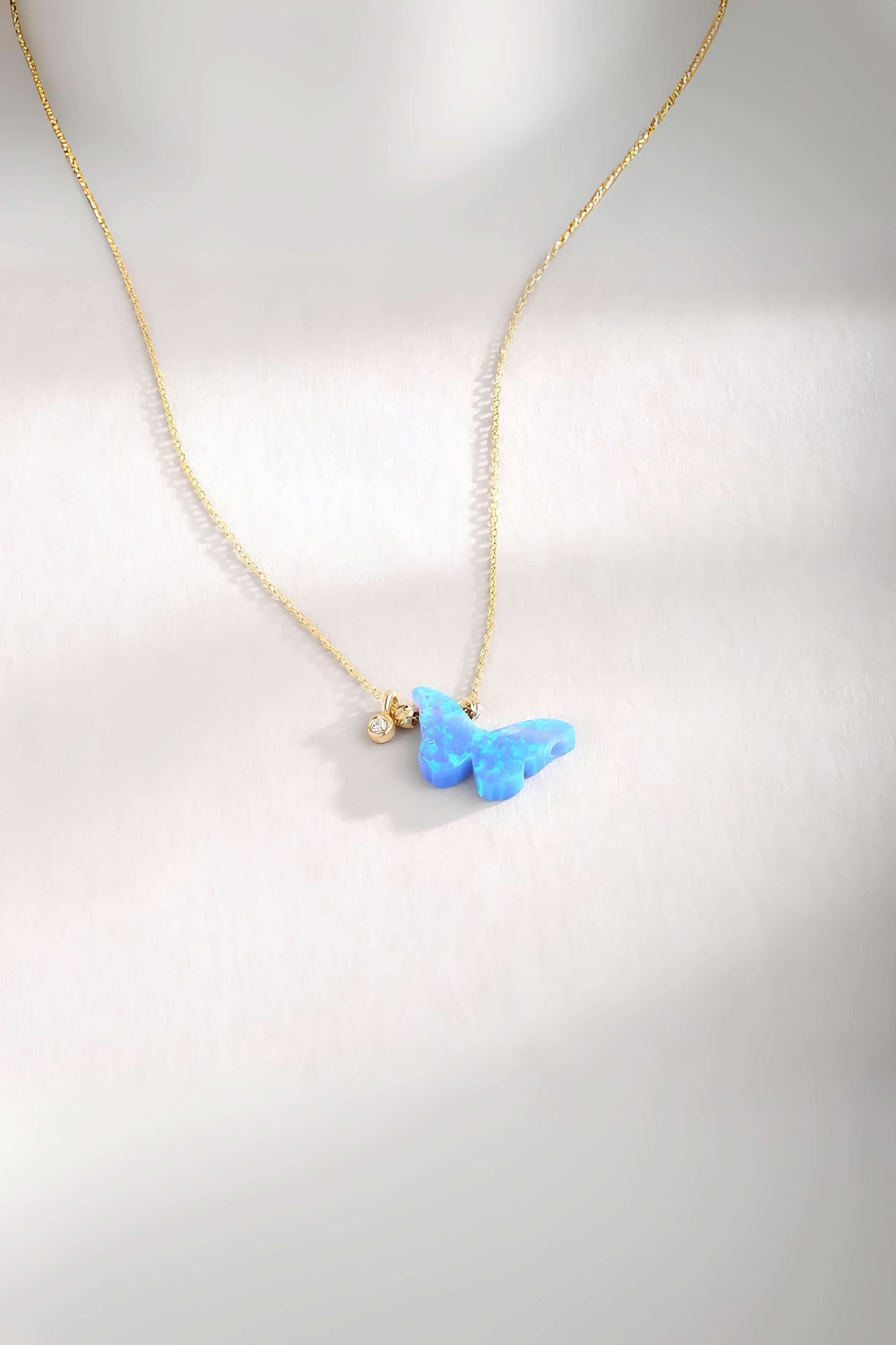 Butterfly Necklace with Diamond