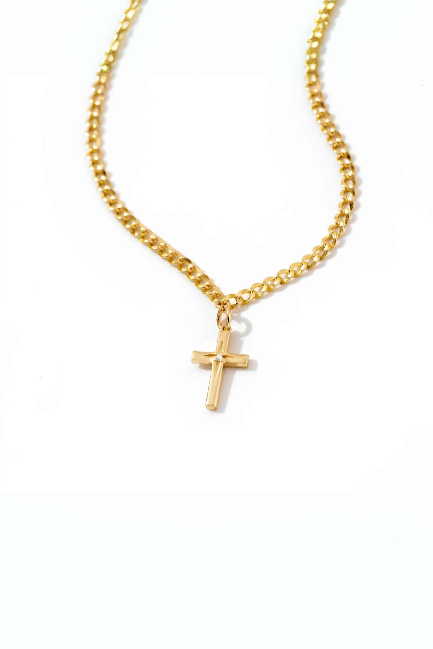 Cross Bracelet in 14k Solid Gold