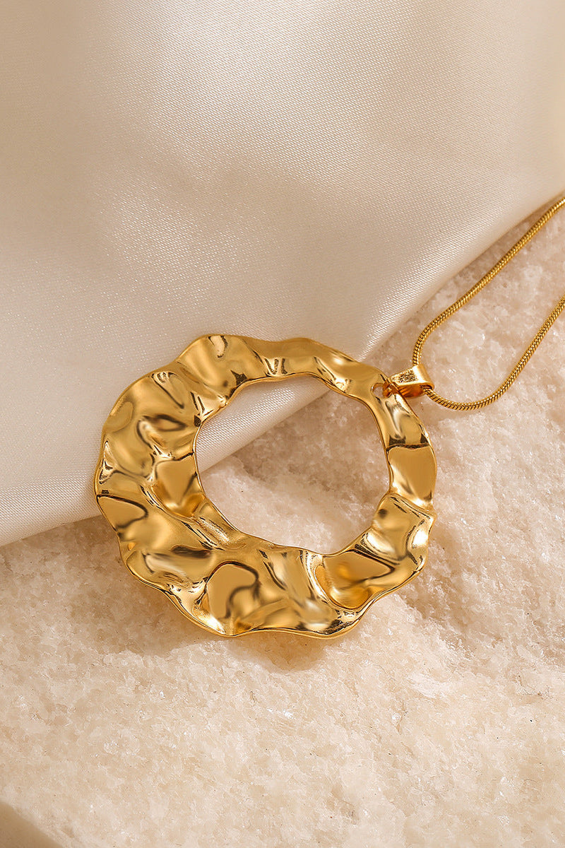 Wave Cycle Pendant Necklace