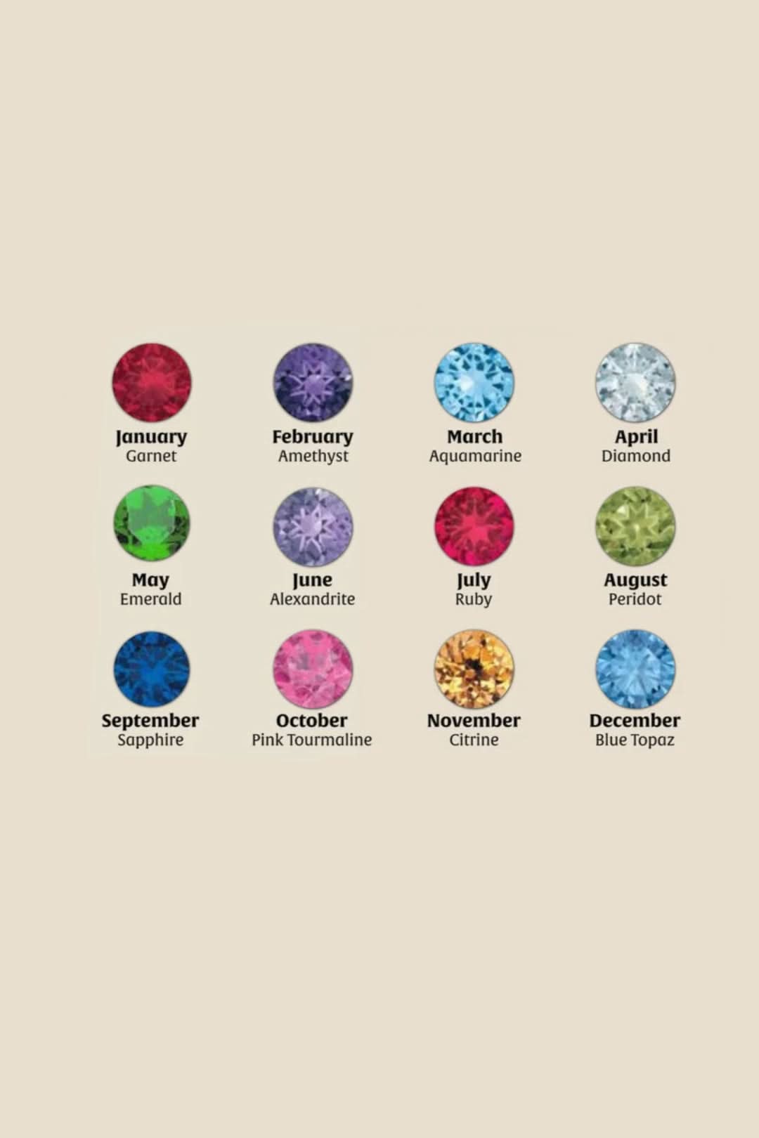 Teardrop Birthstone Necklace