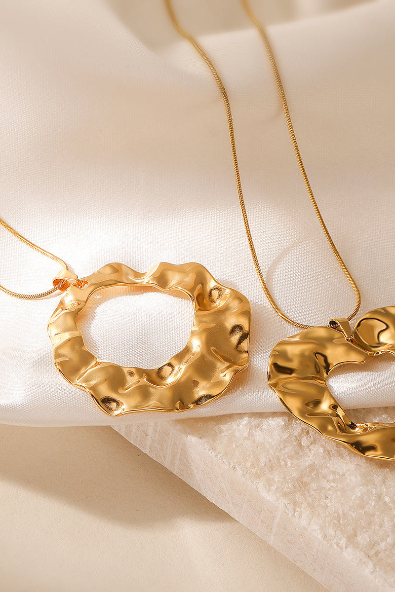 Wave Cycle Pendant Necklace