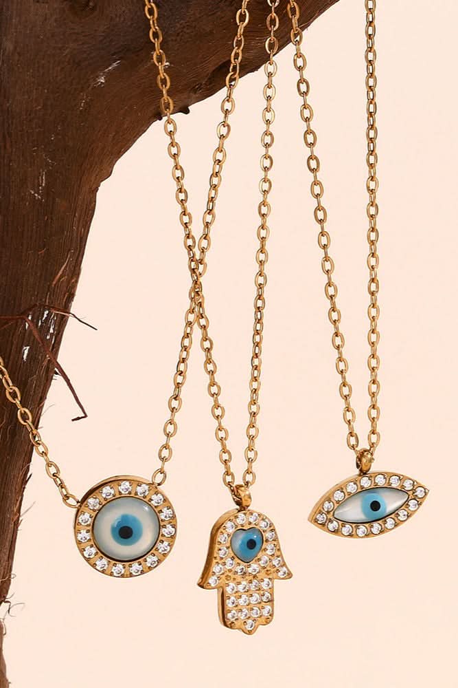 All-seeing Eye Pendant Necklace Fatima