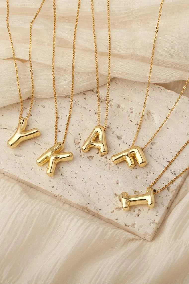 Balloon Initial Necklace