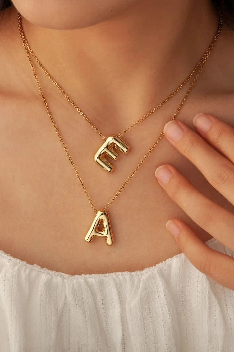 Balloon Initial Necklace