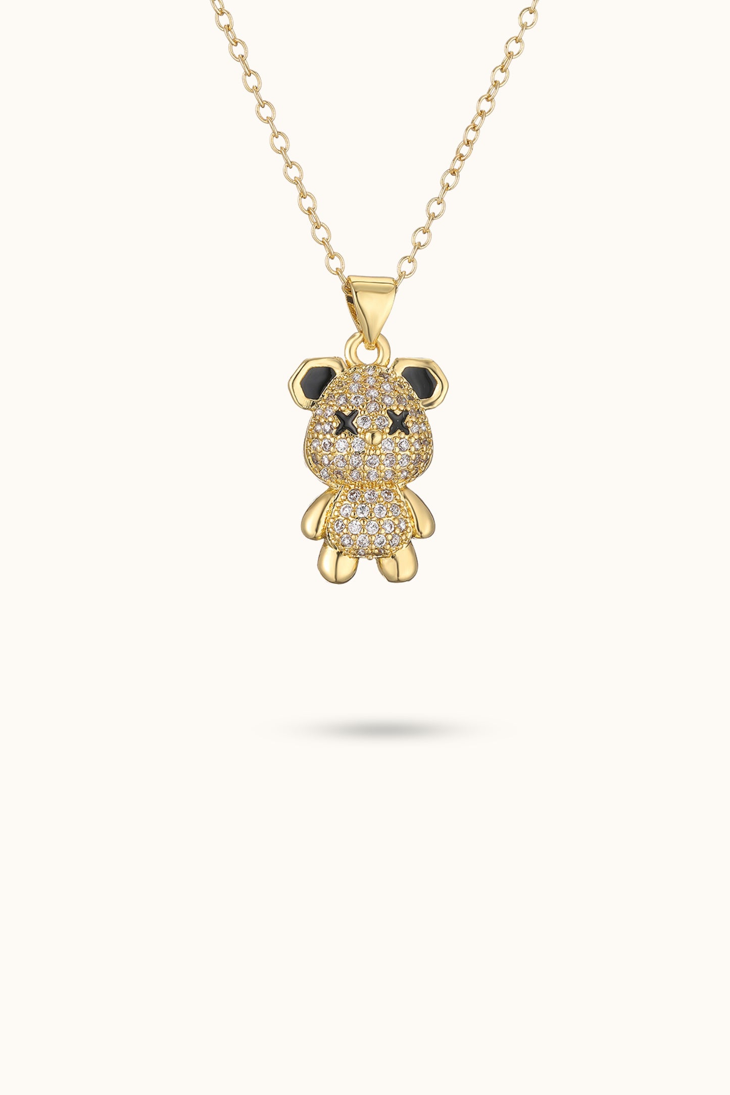 Bear Pendant Diamond Pendant Necklace