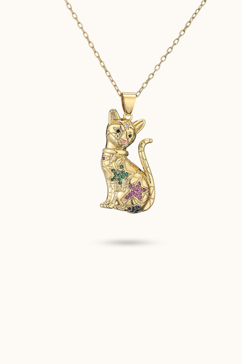 Leopard Pendant Diamend animal necklace
