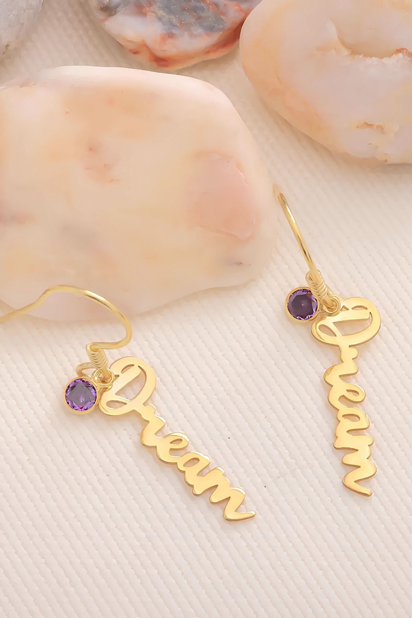 Birthstone Name Jewelry Dainty Earring