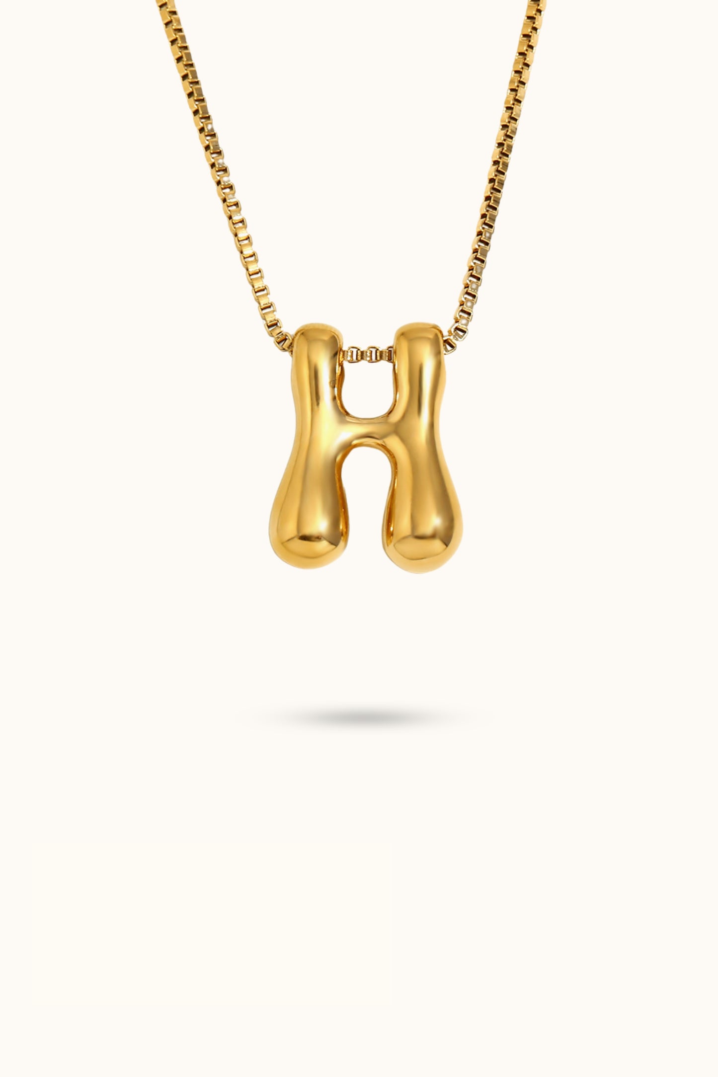 Letter Bubble Initial necklace