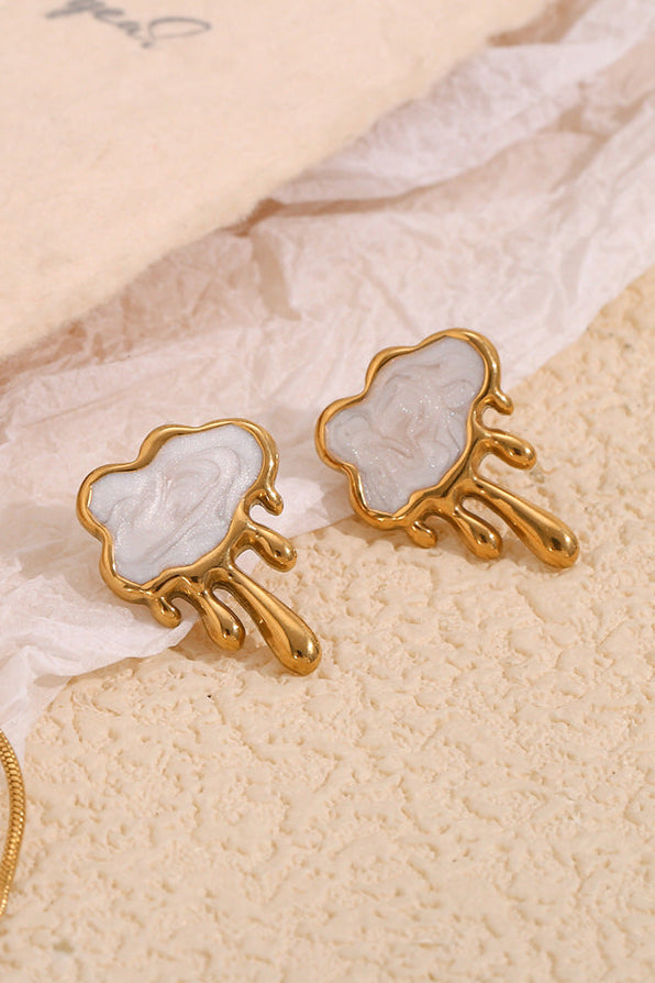 Cloud Tassel Pearl Pendant Earring