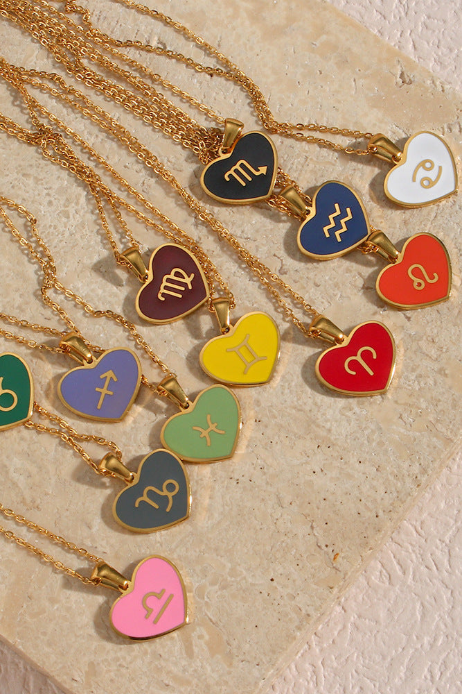 Colorful Heart-shaped Necklace