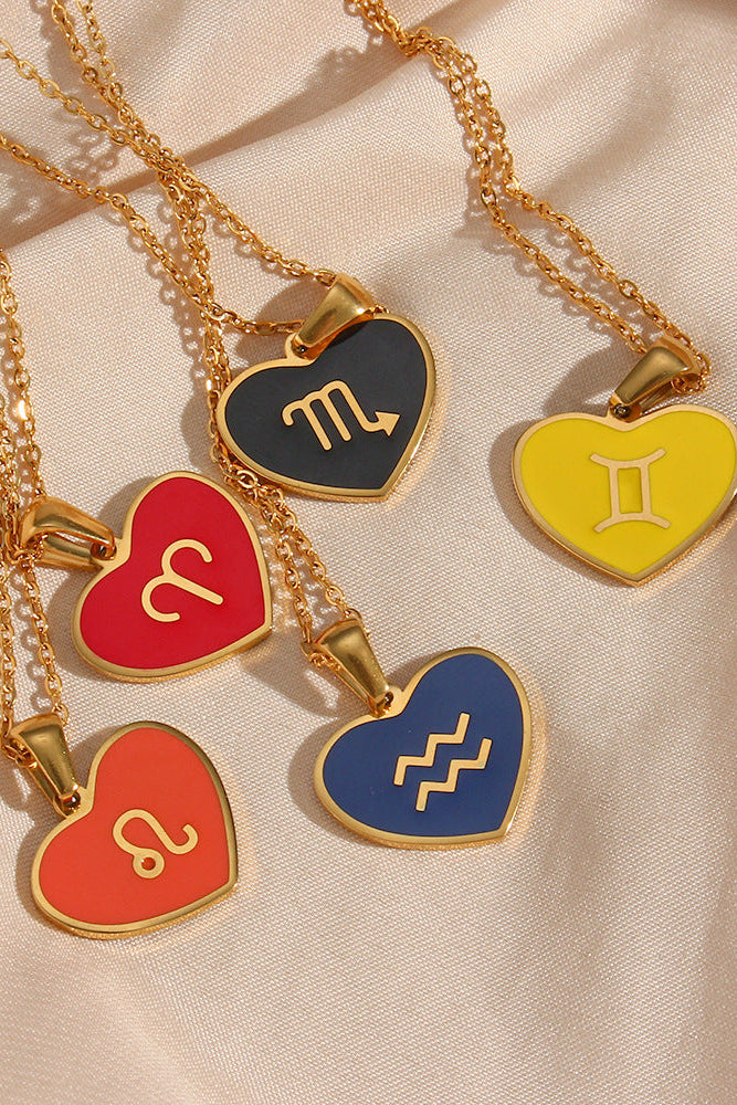 Colorful Heart-shaped Necklace
