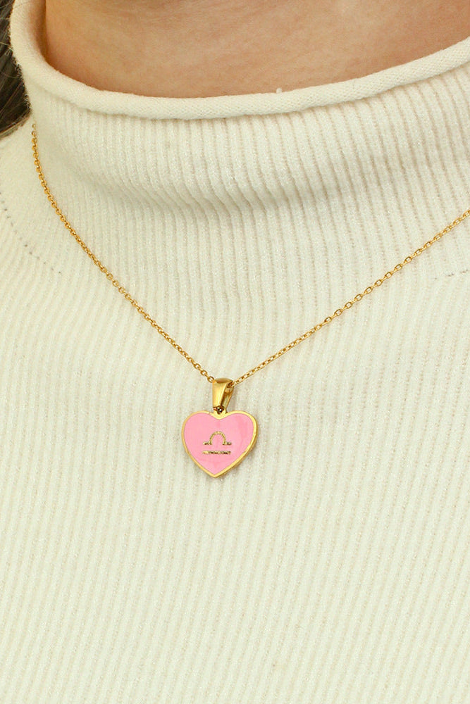 Colorful Heart-shaped Necklace