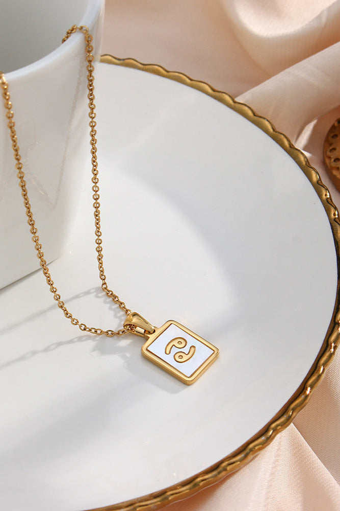 Constellation shell pendant necklace