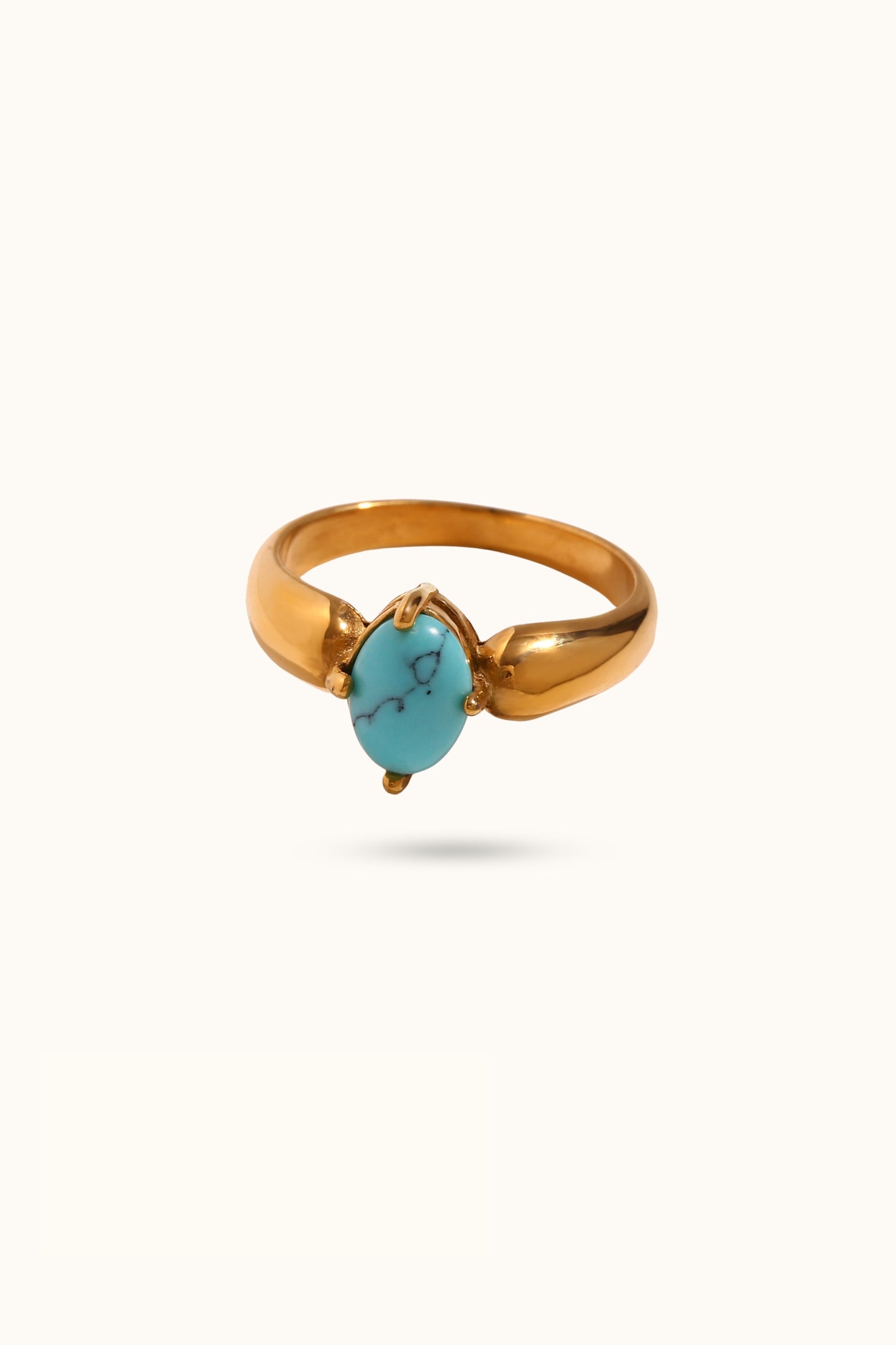 Purple Violet turquoise  Stone Ring