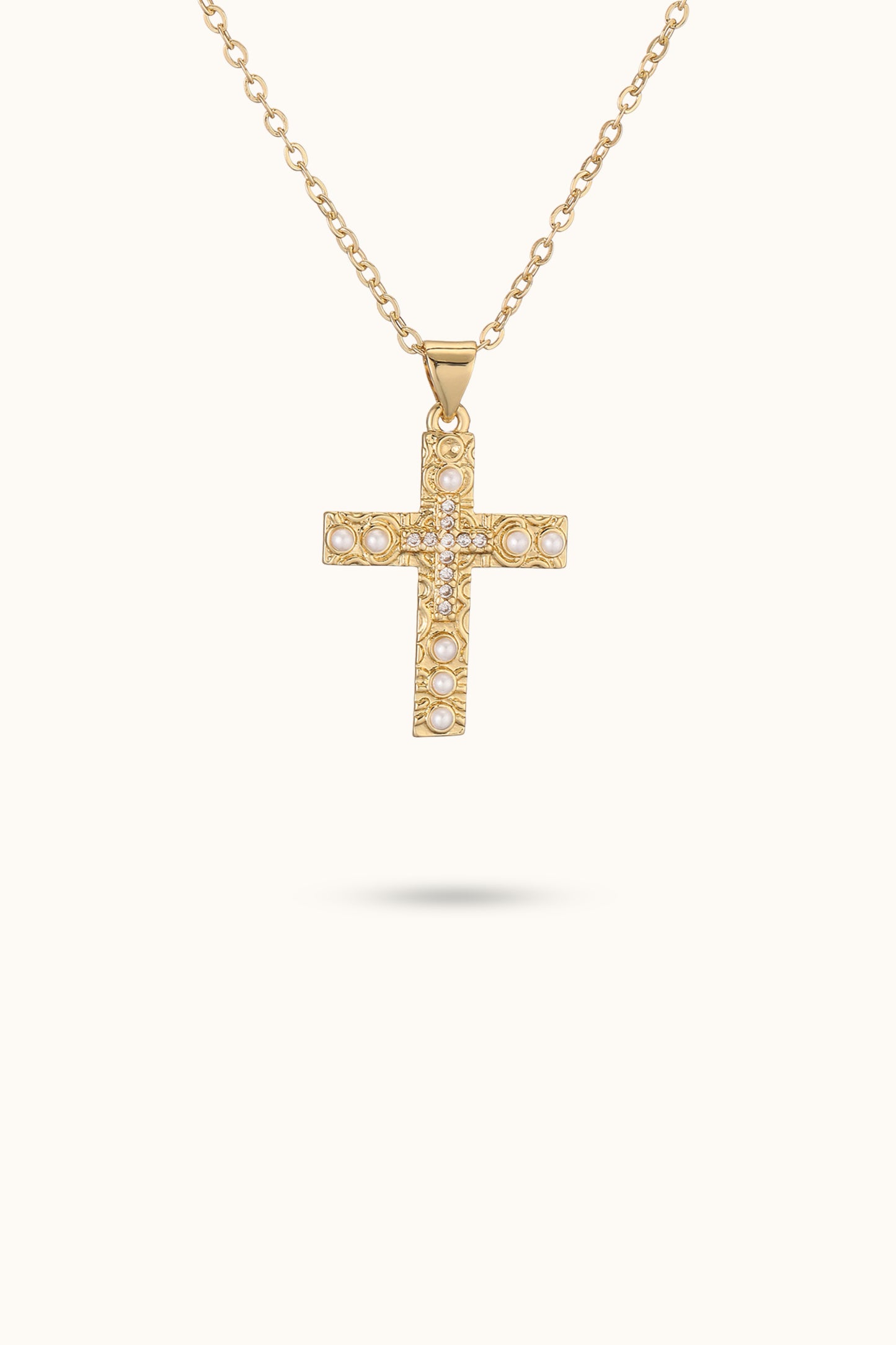 Diamond Cross in Cross Necklace