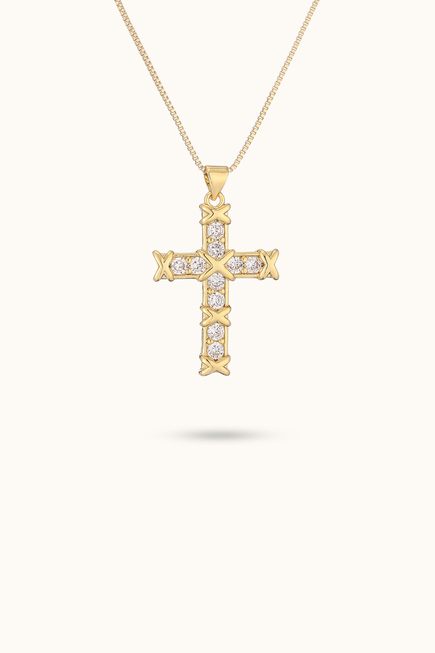 Cross of Thorns Diamond Necklace