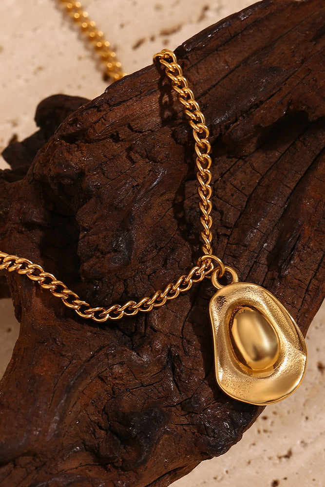 Cowboy hat pendant necklace