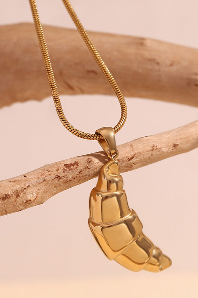 Croissant pendant necklace