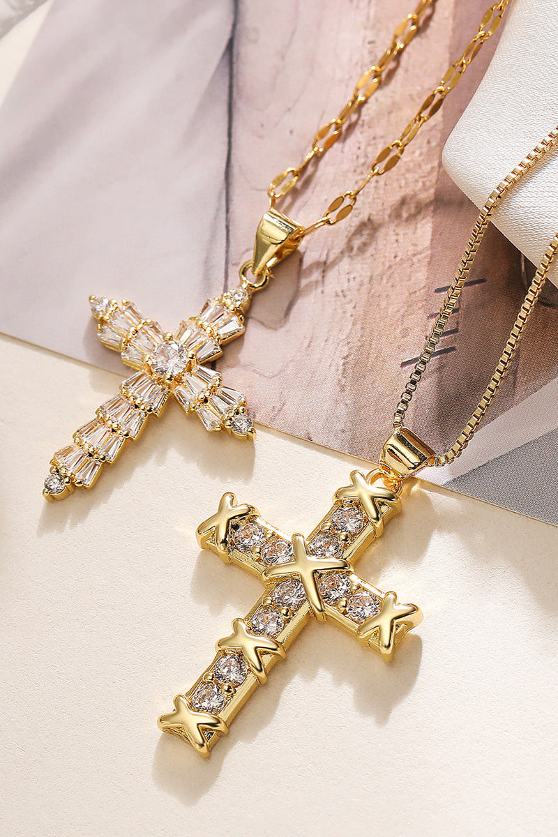 Cross of Thorns Diamond Necklace