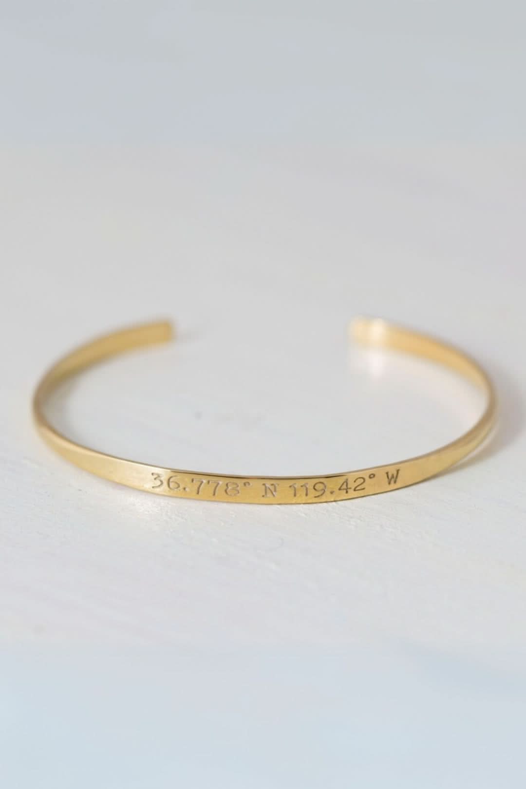 Custom Coordinates Bangle